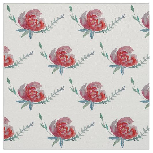 バラ水彩織物 ファブリック (見本)