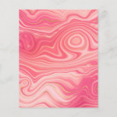 バラ水晶および赤面層結婚式招待状 チラシ (裏面)