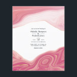 バラ水晶および赤面層結婚式招待状 チラシ<br><div class="desc">バラ石英輝く層成層岩の結婚式招待状あなたのイベント仕様にカスタマイズ可能な赤面ピンクのアクセントと岩の。封筒は含まれない。同じテーマに封筒が含まれ、一致する製品が含まれる厚い招待状については、以下のコレクションを参照。</div>