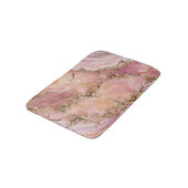 バラ水晶とパステルピンク大理石 バスマット (アングル)