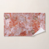 バラ水晶エレガントバスタオル バスタオルセット (ハンドタオル)