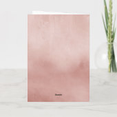 バラ水晶カラー結晶写真卒業 サンキューカード (裏面)