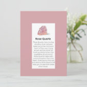 バラ水晶ジュエリー表示カード シーズンカード (スタンド正面)