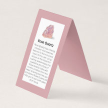 バラ水晶ジュエリー表示カード