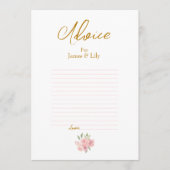 バラ水結婚色 アドバイスカード (正面)