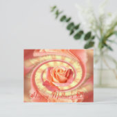 バラ渦巻形の枠 ポストカード (スタンド正面)