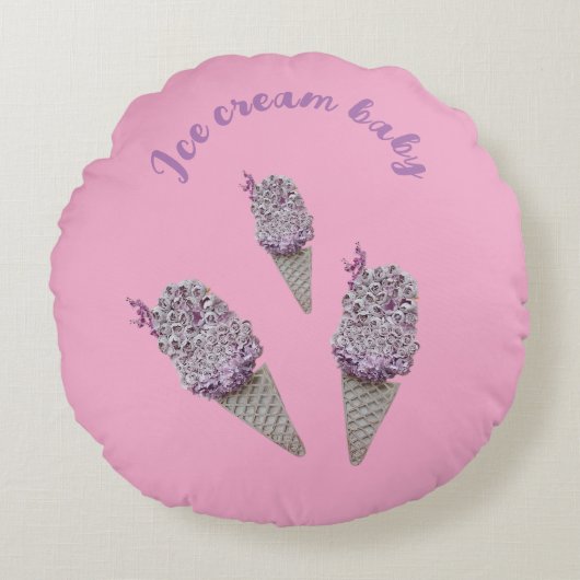 バラ漏斗 ラウンドクッション (正面)