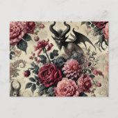 🔥バラ火葬場 – ゴシックビクトリアン シーズンポストカード (正面)