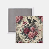 🔥バラ火葬場 – ゴシックビクトリアン マグネット (正面/裏面)