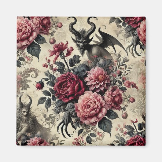 🔥バラ火葬場 – ゴシックビクトリアン マグネット (正面)