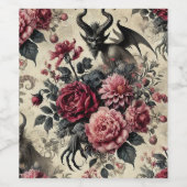 🔥バラ火葬場 – ゴシックビクトリアン ワインラベル (シングルラベル)