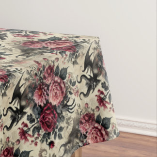 🔥バラ火葬場 – ゴシック中柄 テーブルクロス