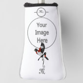 バラ焼きグロッサク(鳥)ショウジョウコウカンチョウバード ゴルフヘッドカバー (回転90)