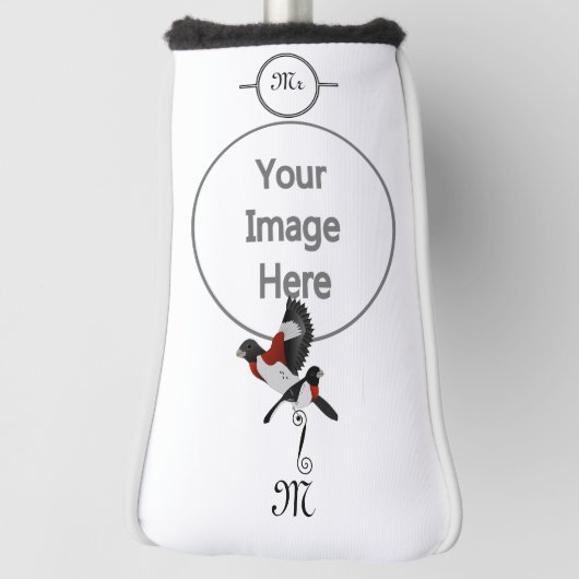 バラ焼きグロッサク（鳥）ショウジョウコウカンチョウバード ゴルフヘッドカバー (回転90)