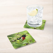 バラ焼きグロッサックドリンクコースター スクエアペーパーコースター (インサイチュ)