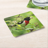 バラ焼きグロッサックドリンクコースター スクエアペーパーコースター (アングル)