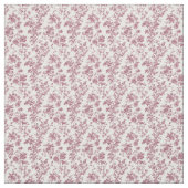 バラ牡丹と野草のトイル ファブリック (見本)