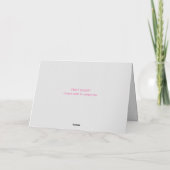 バラ独身のカード サンキューカード (裏面)