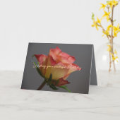 バラ独身のハッピーバースデーのパーソナライズ可能カード カード (黄色い花)