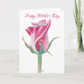 バラ独身のマザーズデイカード カード (正面)