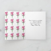 バラ独身のマザーズデイカード カード (内部)