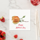 バラ独身の切断 スタンダードカクテルナプキン (インサイチュ)