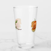 バラ独身の切断 タンブラーグラス (左)