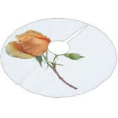 バラ独身の切断 ブラッシュドポリエステルツリースカート (アングル)