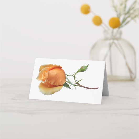 バラ独身の切断 プレイスカード (正面)