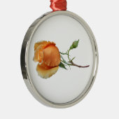 バラ独身の切断 メタルオーナメント (右)