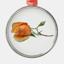 バラ独身の切断 メタルオーナメント