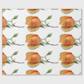 バラ独身の切断 ラッピングペーパー (フラット)