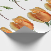 バラ独身の切断 ラッピングペーパー (角)