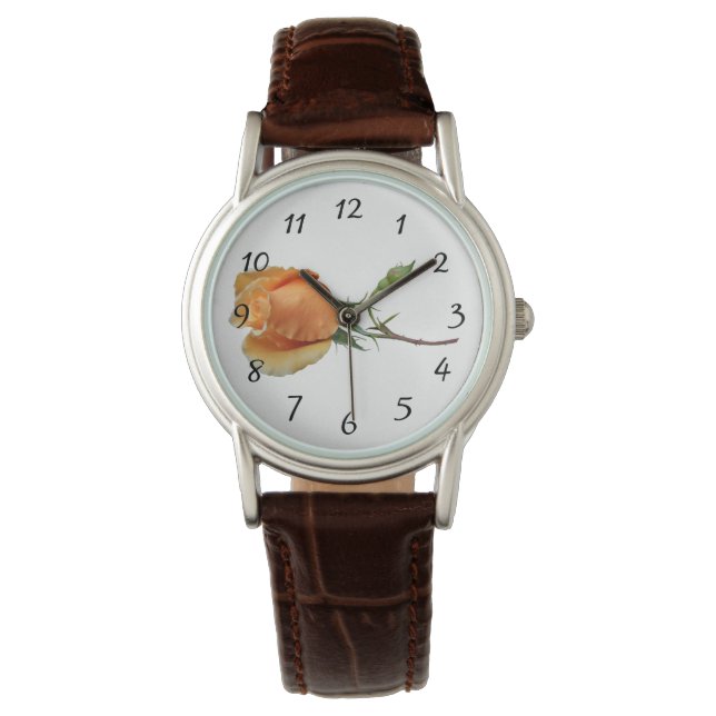 バラ独身の切断 腕時計 (正面)