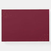 バラ王室のブルゴーニュ赤と書エレガント道 ゲストブック (裏面)