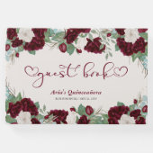 バラ王室のブルゴーニュ赤と書エレガント道 ゲストブック (正面)