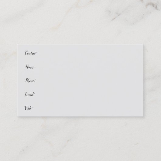 バラ生花アンティーク 名刺 (裏面)