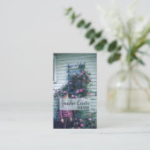 バラ生花アンティーク 名刺 (スタンド正面)