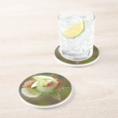 バラ白熱［赤熱］光を放つ芽 コースター (側面)