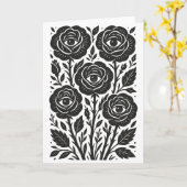 バラ目 カード (黄色い花)