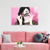 バラ眼鏡 キャンバスプリント (インサイチュ (リビング))