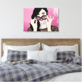 バラ眼鏡 キャンバスプリント (インサイチュ (寝室))