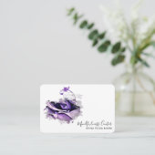 *~*バラ瞑想QR霊気ヨガフローラ花 名刺 (スタンド正面)