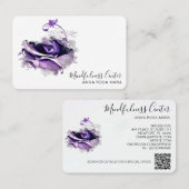 *~*バラ瞑想QR霊気ヨガフローラ花 名刺 (正面/裏面)