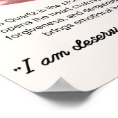 バラ石結晶の意味 ポスター (角)