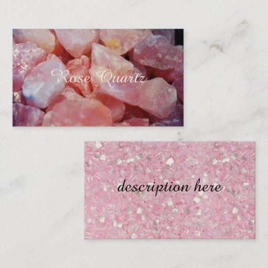 バラ石英名刺 名刺 (正面/裏面)