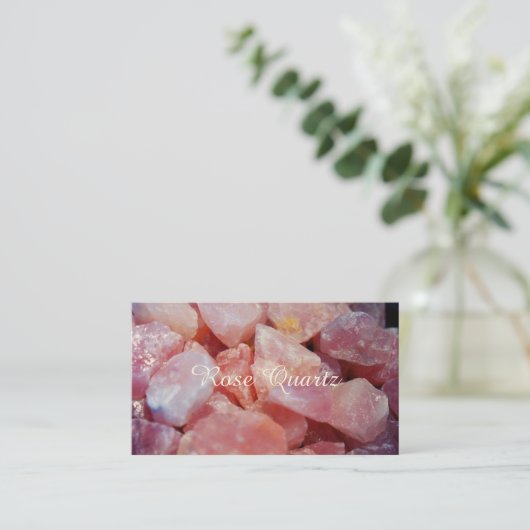 バラ石英名刺 名刺 (スタンド正面)