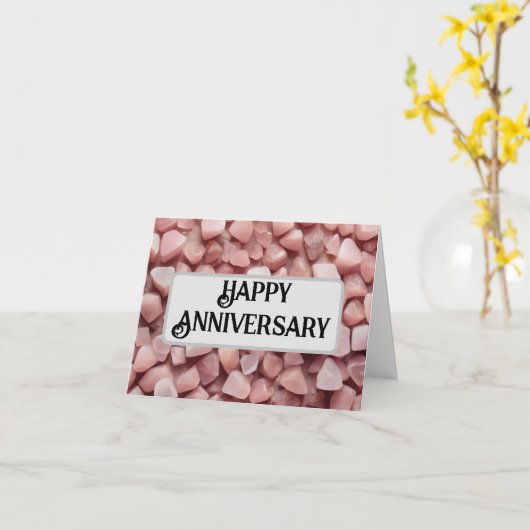 バラ石英 カード (黄色い花)