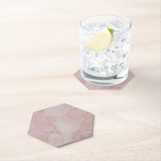 バラ石英 ペーパーコースター (インサイチュ)