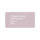 バラ石英 ラベル (正面)